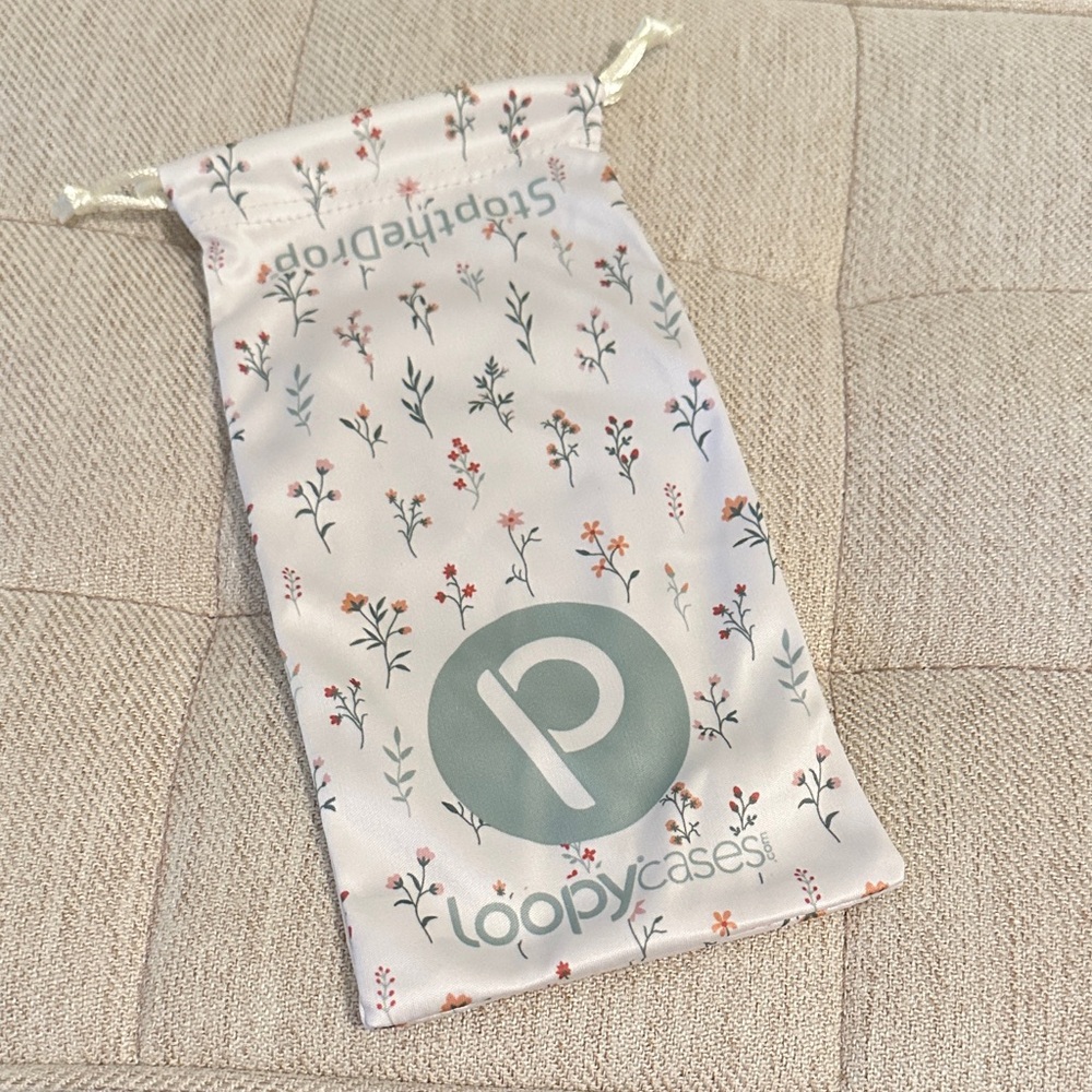 Loopy Case Floral Gift Bag - Pink and Green